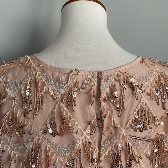 Chic Soul Gold Sequin Shift Dress Size 2X - Picture 7 of 11